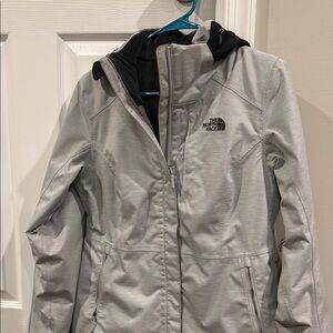 The North Face Gray Ski & Snow Jacket Water-Resistant